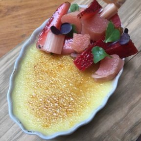 Gluten-free creme brulee from David Burke Kitchen